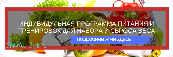 программа питания и тренировок от шамиля аслаханова